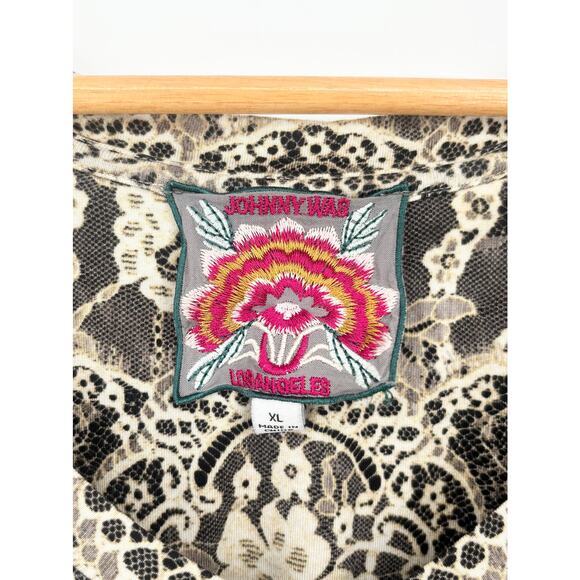 Johnny Was The Janie Favorite Short Sleeve V-Neck Swing Tee Size XL - Picture 8 of 12